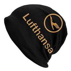 Lufthansa Beanie Mütze für Herren Damen, Hedging Cap Slouchy Beanie Ski Cap Winter Warme Stretch Strickmütze von DJNGN