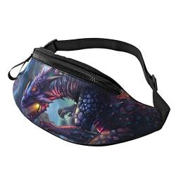 Mystery Dragon Crossbody Bag Runner Small Hip Pouch Bum Bag Running Waistpack Bumbag Beltbag Sport Slim Modisch Zum Joggen Wandern Frau von DJNGN