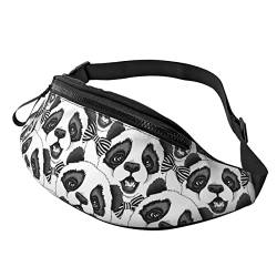 Panda Crossbody Bag Runner Small Hip Pouch Bum Bag Running Waistpack Bumbag Beltbag Sport Slim Modisch Zum Joggen Wandern Frau von DJNGN