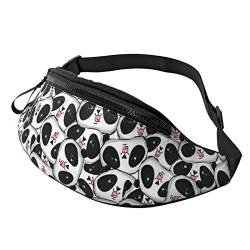 Panda Crossbody Bag Runner Small Hip Pouch Bum Bag Running Waistpack Bumbag Beltbag Sport Slim Modisch Zum Joggen Wandern Frau von DJNGN