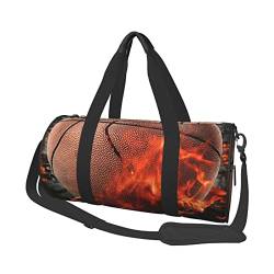 Runde Reisetasche, 3D-Basketball-Sporttasche für Männer und Frauen, Seesack, Sporttasche von DJNGN