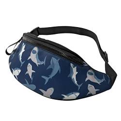 Shark Crossbody Bag Runner Small Hip Pouch Bum Bag Running Waistpack Bumbag Beltbag Sport Slim Modisch Zum Joggen Wandern Frau von DJNGN