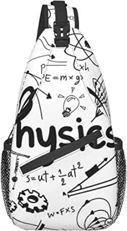Sling Bag, Physics Print Print Crossbody Sling Rucksack für lässige Schulter Damen und Herren von DJNGN