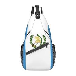 Sling-Rucksack mit Guatemala-Flagge, für Reisen, lässig, Brust, Schultertasche, modische Gürteltasche von DJNGN