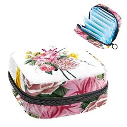 Damenbinde Aufbewahrungstaschen Stillpad Halter Blume Floral Frühling Tragbare Periode Kit Tasche Feminine Produkt Beutel für Frauen Mädchen von DJROW