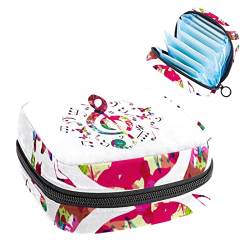 Damenbinden Aufbewahrungsbeutel Menstruationstasse Taschen Musiknoten mit Schmetterling Tragbare Damenbinden Aufbewahrungsbeutel für Mädchen Damen von DJROW
