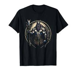 Cooles Wikinger Nordmänner Motiv - Njörd nordischer Gott T-Shirt von DK1 Designs Vikings Signs Wikinger Symbole Zeichen