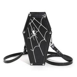 DKIIL NOIYB Gothic Crossbody Bag Sarg Form Goth Taschen Halloween Umhängetasche Gothic Handtasche Schultertasche Halloween Geschenk von DKIIL NOIYB