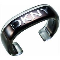 DKNY Armspange Damen, aus Edelstahl, umantelt mit Kunststoff, Braun von DKNY