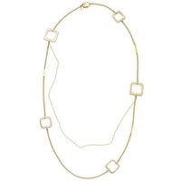 DKNY Collier Damen, aus Edelstahl, verschiedene Kettenarten, 80cm lang, Karabiner, Gold von DKNY