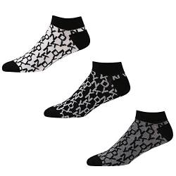 DKNY Damen, Low-Cut-Sneakersocken, Designer-Knöchelsocken aus Baumwolle Socken, Schwarz, One Size von DKNY