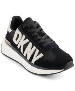 DKNY Damen Arlan Lace-Up Sneaker, Black, 41 EU von DKNY