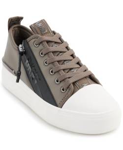 DKNY Damen Chaney Lace-Up Sneaker, Grey, 38.5 EU von DKNY