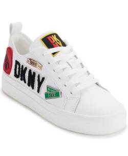 DKNY Damen Coreen City Signs-Lace up Sneaker, Bright White, 38 EU von DKNY