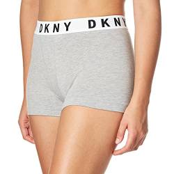 DKNY Damen Cozy Boyfriend Boxer Briefs Slip, Heather Gray/White/Black, XL EU von DKNY