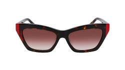 DKNY Damen Dk547s Sonnenbrille, Dunkle Schildkröte/Rot, Einheitsgröße von DKNY