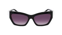 DKNY Damen Dk547s Sonnenbrille, Schwarz/Weiß, Einheitsgröße von DKNY