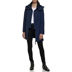 DKNY Damen Dkny Outerwear Women's, Zipfront, With Hoodie JACKET, Navy, XL EU von DKNY