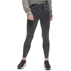 DKNY Damen E1rk8gx6-blk-l Leggings, Schwarz, Groß von DKNY