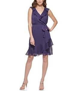 DKNY Damen Essentital Minikleid Kleid, Raisin, 42 von DKNY