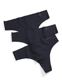 DKNY Damen Litewear Tanga überall geschnitten, Schwarz, S von DKNY