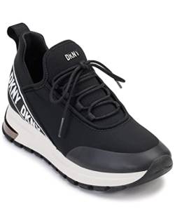 DKNY Damen MOSEE Sneakers, Black/White, 39 EU von DKNY