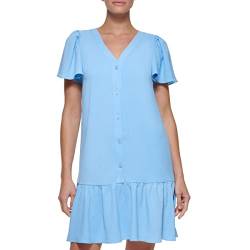 DKNY Damen Minikleid Kleid, Zelda Blau F+f, 40 von DKNY