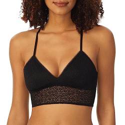 DKNY Damen Modern Lace Racerback Longline Bralette BH, schwarz, Large von DKNY