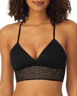 DKNY Damen Modern Lace Racerback Longline Bralette BH, schwarz, Medium von DKNY