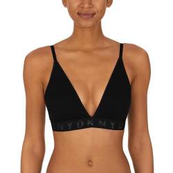 DKNY Damen Nahtloser Litewear Rib Bralette BH, Schwarz, small von DKNY