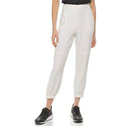 DKNY Damen P2ck7m46-efeu-10 Hose, Elfenbein, 42 von DKNY