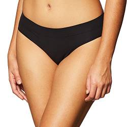 DKNY Damen Seamless Litewear Panty Unterwsche im Bikini Stil, Schwarz, L EU von DKNY