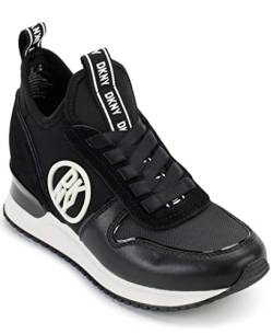 DKNY Damen Women's Womens Shoes Sabatini Sneakers, Black/White, 37 EU von DKNY