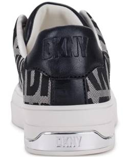 DKNY Damen York Lace-Up Sneakers Sneaker, Black/White, 37 EU von DKNY
