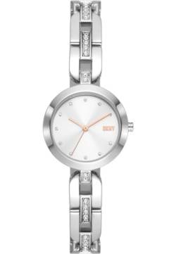 DKNY Damenuhr City Link Quarz/3-Zeiger Uhrwerk 26 mm Gehäusegröße mit einem Edelstahlarmband NY6674 von DKNY