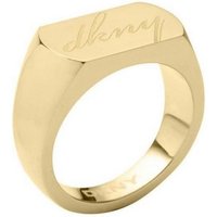 DKNY Fingerring Damen, aus Edelstahl, Gold, Gr. 59 (18,8mm) von DKNY