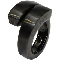 DKNY Fingerring Damen, aus Edelstahl, Schwarz, Gr. 52 (16,5mm) von DKNY