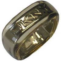 DKNY Fingerring Damen, aus Edelstahl, mit Kunststoff ummantelt, Beige, Gr. 59 (18,8mm) von DKNY