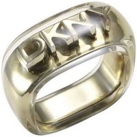 DKNY Fingerring Damen, aus Edelstahl, mit Kunststoff ummantelt, Gold, Gr. 50 (15,9mm) von DKNY