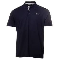 DKNY Herren Bronx Feuchtigkeitsdicking Golf Poloshirt - Marine/Silber - M von DKNY