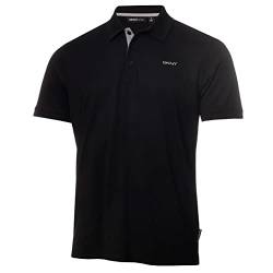 DKNY Herren Bronx Feuchtigkeitsdicking Golf Poloshirt - Schwarz - M von DKNY