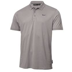 DKNY Herren Bronx Feuchtigkeitsdicking Golf Poloshirt - Silber - M von DKNY