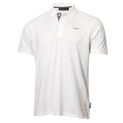 DKNY Herren Bronx Feuchtigkeitsdicking Golf Poloshirt - Weiß - M von DKNY