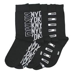 DKNY Herren DKNIY verschiedenen 40-46 Premium Luxus Viskose aus Bambus Socken, weich und bequem, 5 Stück in Mehreren Designs – Größe 41, Granit – Schwarz/Weiß, One Size (5er Pack) von DKNY