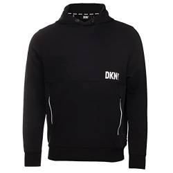 DKNY Herren Ice Pack Stretch Premium Stoff im Golf Hoody - Schwarz - XXL von DKNY