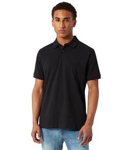 DKNY Herren Poloshirt aus Baumwolle – schnell trocknend, normale Passform, feuchtigkeitsableitendes Golfshirt für Herren (Größen: S-2XL), Schwarz, L von DKNY