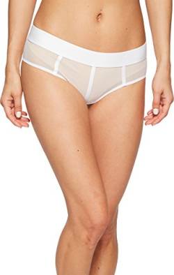 DKNY Intimates Damen Sheers Hipster, Weiß (White Bj), (Herstellergröße: Small) von DKNY