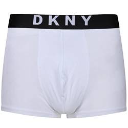 DKNY Men's Boxer Briefs, White, S (3er Pack) von DKNY