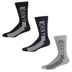DKNY Men's Men’s, 100% Cotton Smart Designer Ankle, Pack of 3 Pairs, Uk Size 7-11 Mens Crew Socks, Multicoloured, Einheitsgröße von DKNY