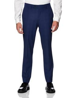 DKNY Men's Modern Fit High Performance Suit Separates Dress Pants, Blue Plaid, 38W x 32L von DKNY